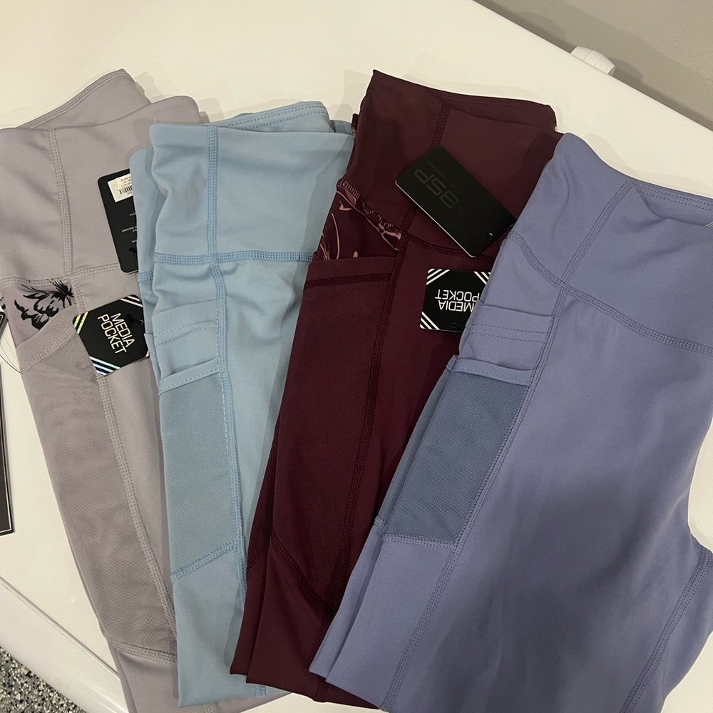 Premium leggings size L bundle of 4 media pockets